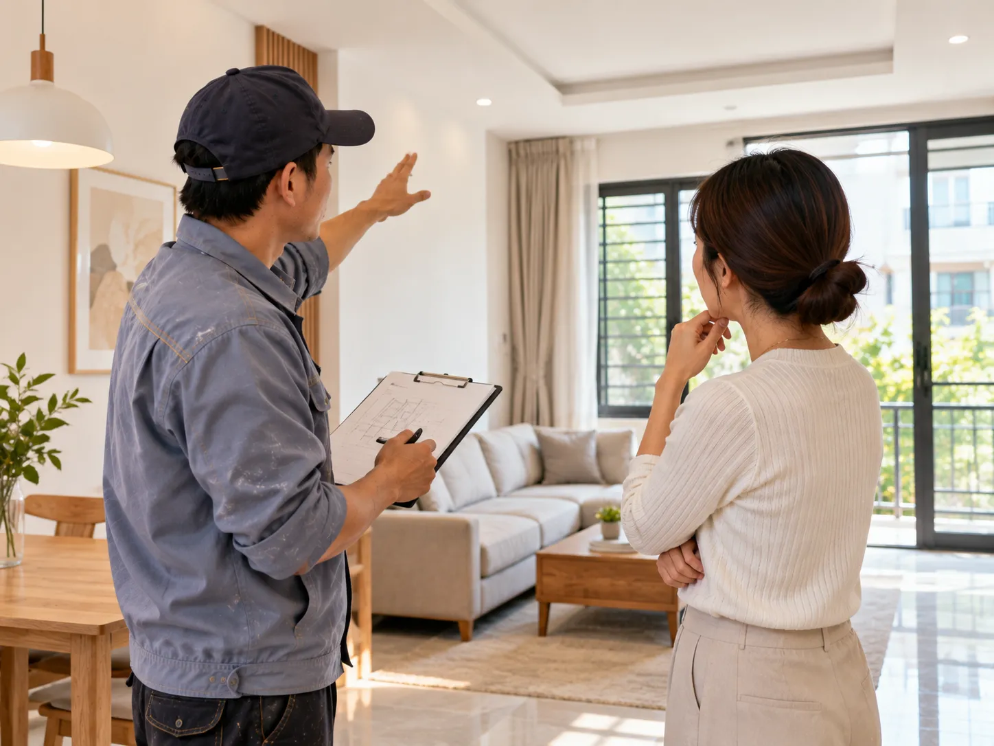 Tiếp nhận nhu cầu sơn sửa nhà từ khách hàng